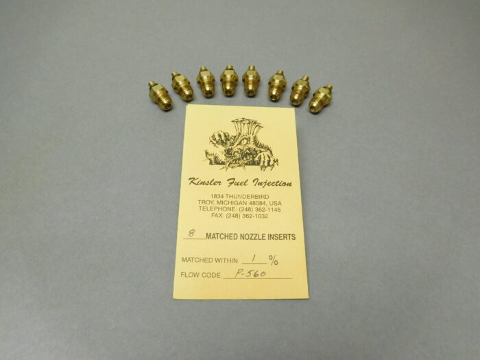 Kinsler nozzles, set of (8), screw-in style inserts