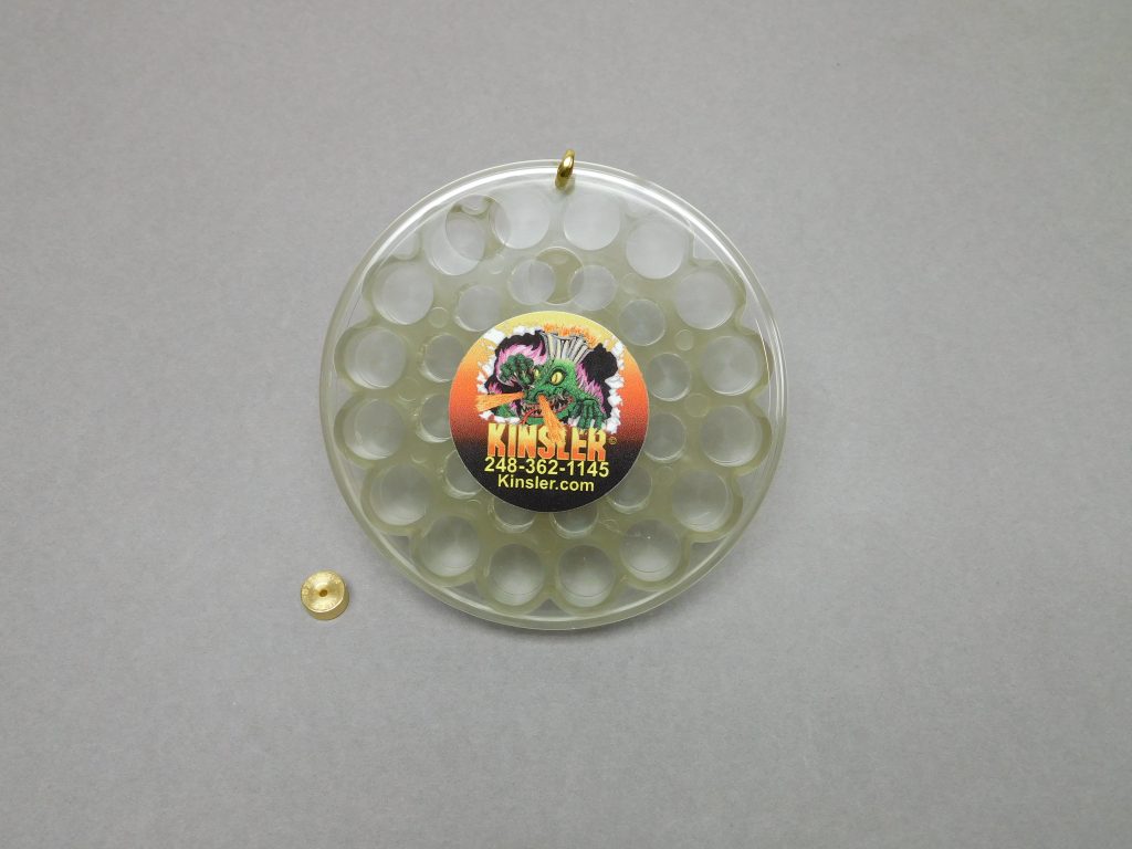 Kinsler Jet Holder Case clear plastic, holds 28 Kinsler or Holley jets