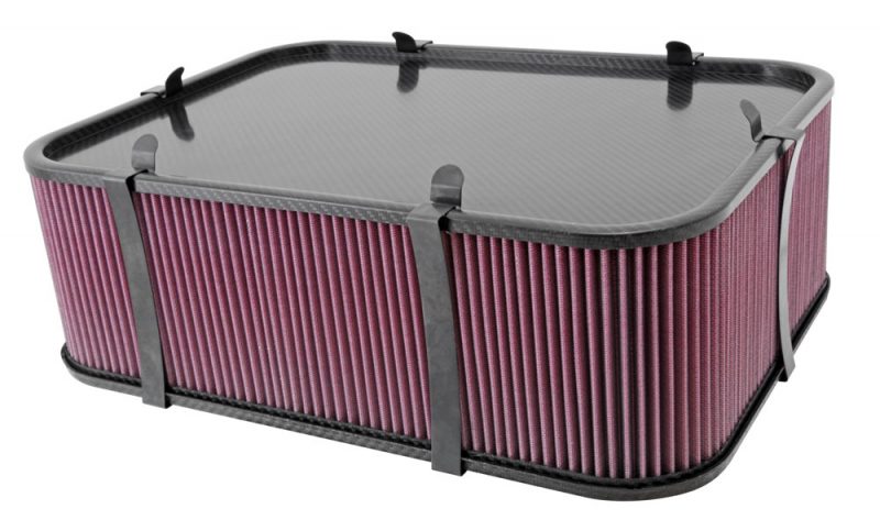K&N Custom Racing Assembly Carbon Fiber Air Box - Large Solid Base Only