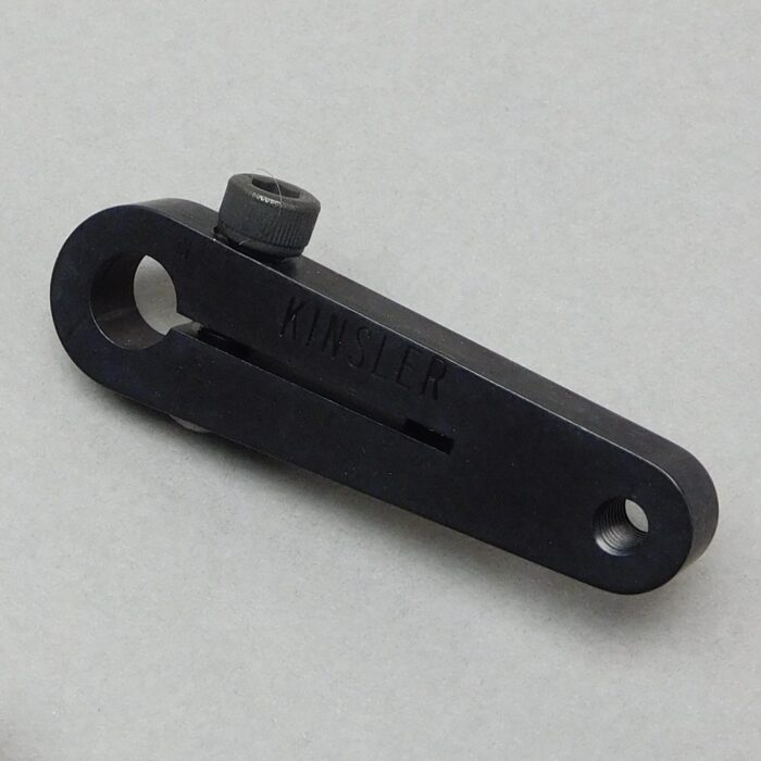 Kinsler Arm, 5/16" shaft, 1.750" c-c, 10-32 female thread, black anodized aluminum