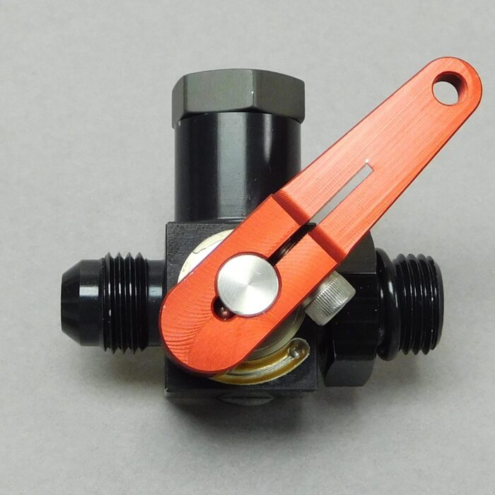 Shut-Off, W-type, 6AN male flare x 6AN bulkhead, with side port includes plug