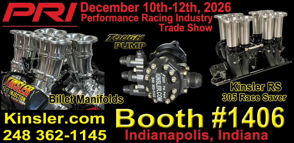 Booth #1406 Kinsler Fuel Injection, PRI, 2026 Performance Racing Industry Trade Show